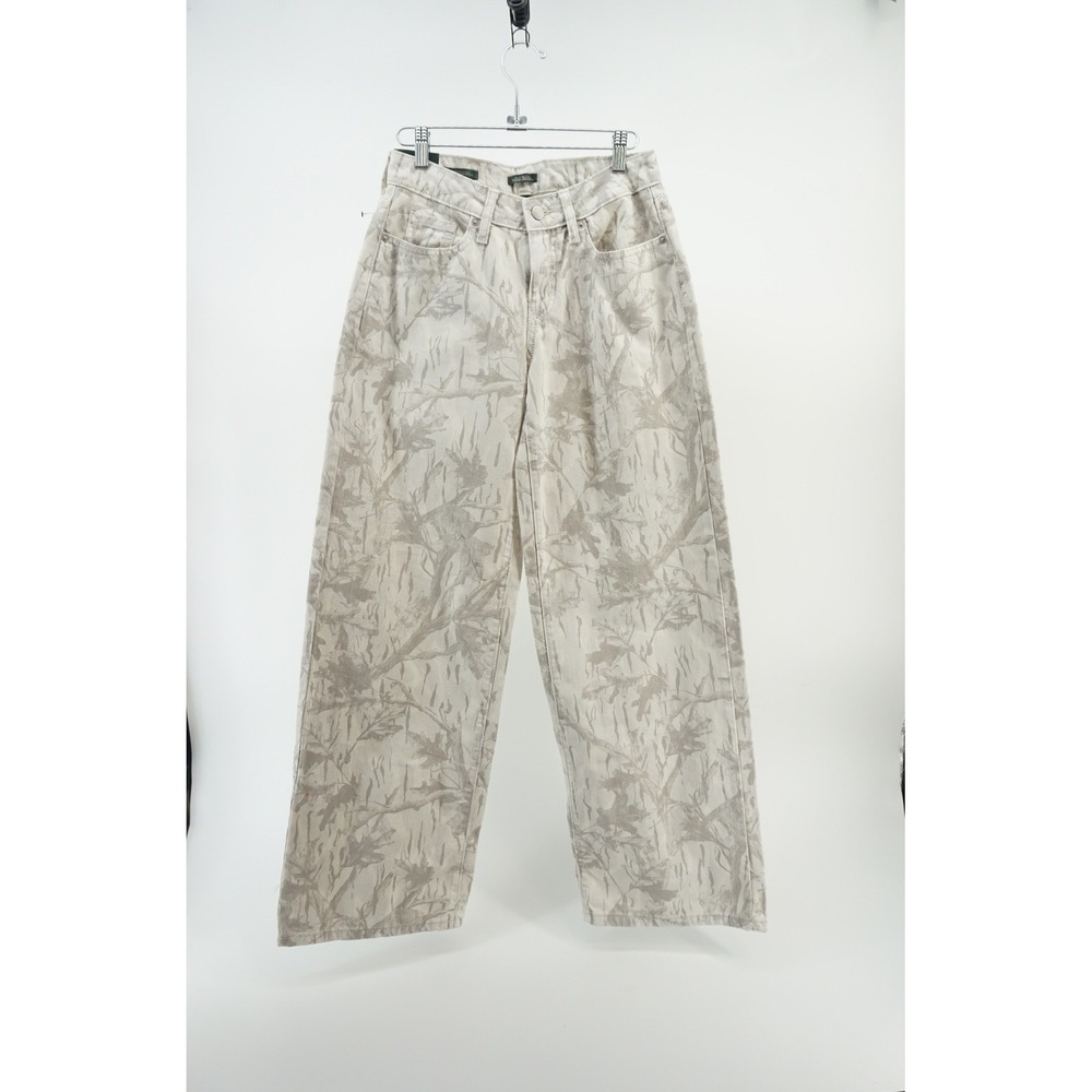 NWT Wild Fable y2k casual Low-Rise Baggy Jeans neutral Camo Nature Print  Size 0